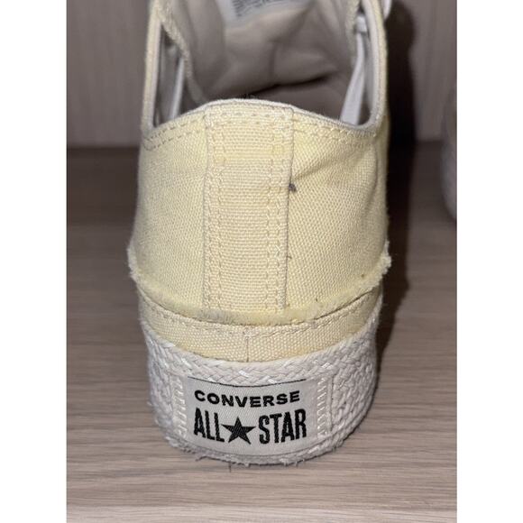 CONVERSE CHUCK TAYLOR ALL STAR ESPADRILLE (Yellow) Women’s Size 9 - Picture 10 of 11